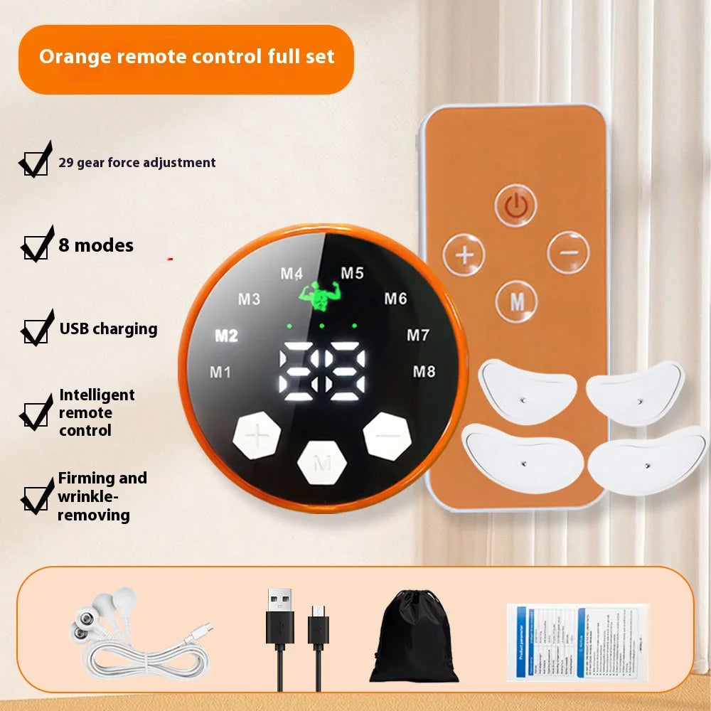 EMS Facial Massager with Low-Frequency Pulse - Rechargeable V-Shape Firming & Contouring Device for Eye Care and Face Lifting