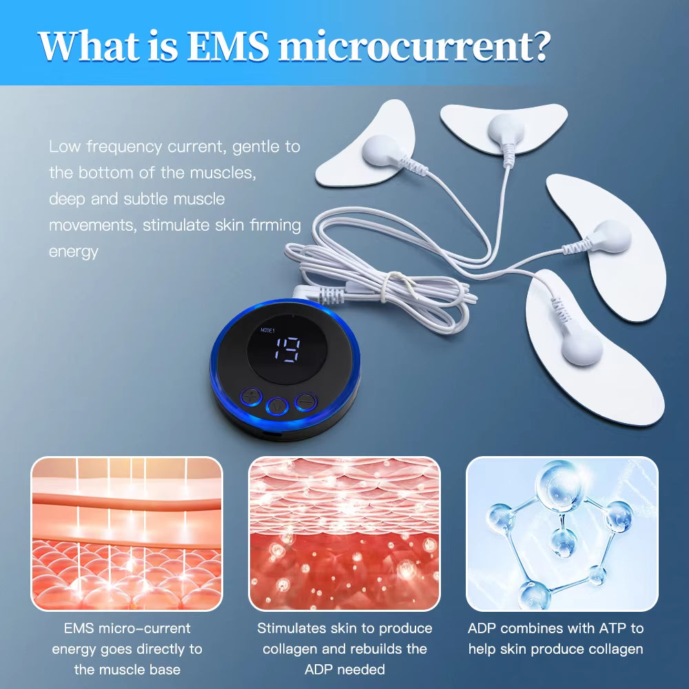 EMS Face Lifting Massage Microcurrent Face for Face anti Wrinkle Skin Tighten Beauty Health Face Massage